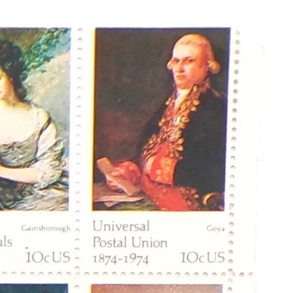 1974 -US#1530 - 37 - 10c Universal Postal Union Plate Block of 8 - Picture 6 of 10